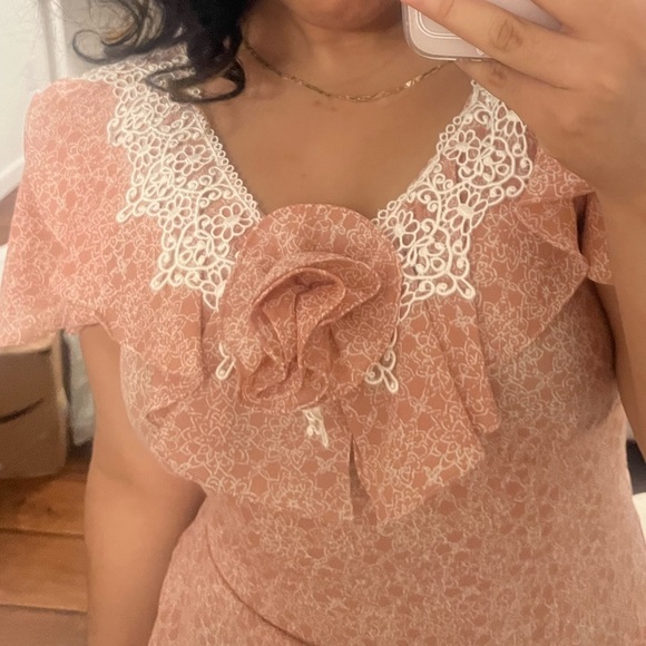 Vintage Scott McClintock long maxi dress with floral detail size 6 - Picture 5 of 13